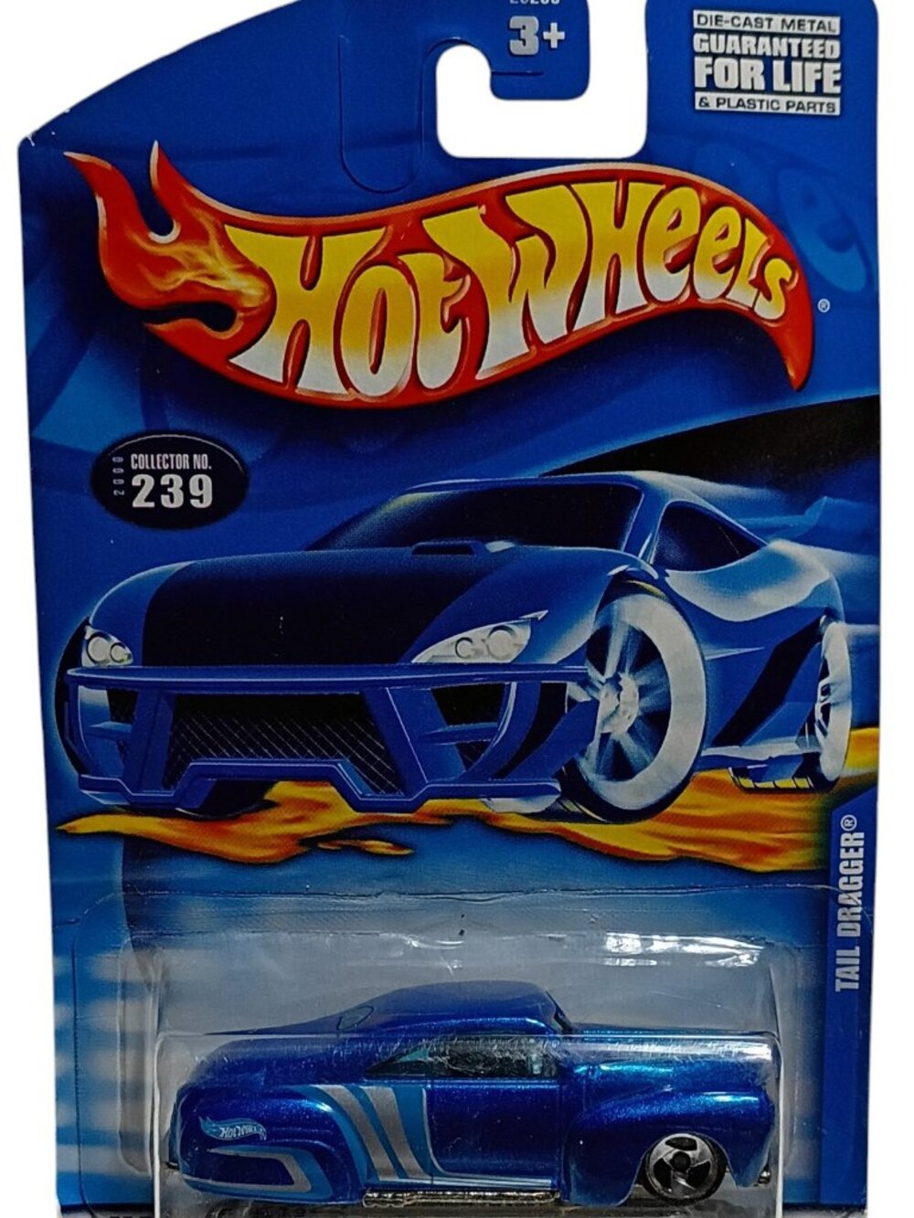 Hot Wheels Tall Dragger Die-Cast Car Collector 239 Blue 1:64 Scale Model